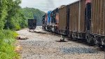 Incoming Kent cars will pass the already here South Akron loads in the siding.